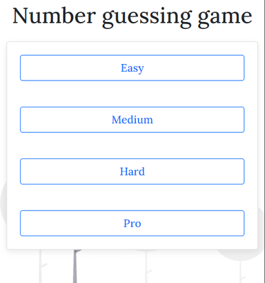 Number Guessing Game